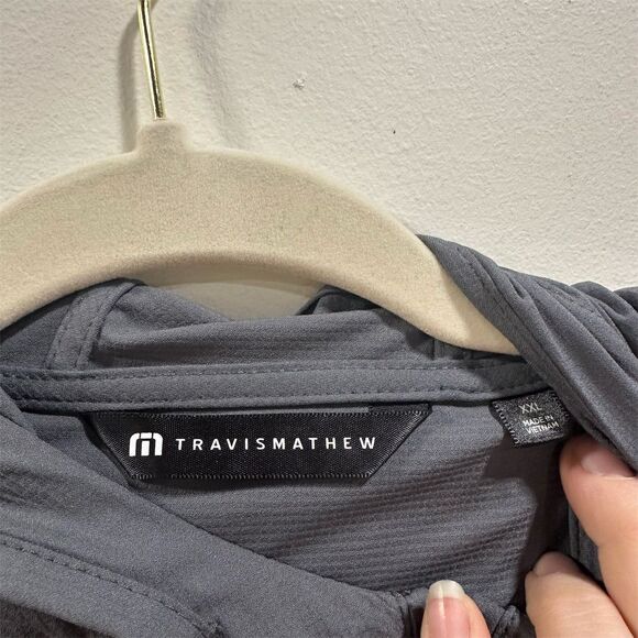 Travis Mathew Men's Full Zip Hoodie Gray Size 2X Casual Sportswear jacket - Picture 3 of 4